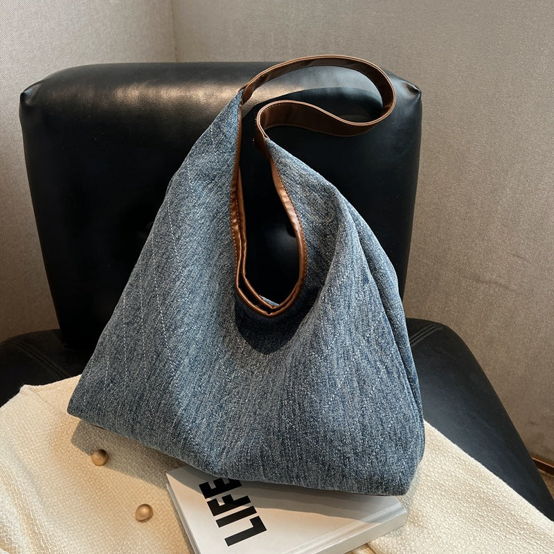 Classic Denim Canvas Shoulder Bag, product image 3