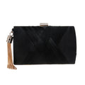 Woven-Texture Hard-Shell Evening Clutch, product image 10