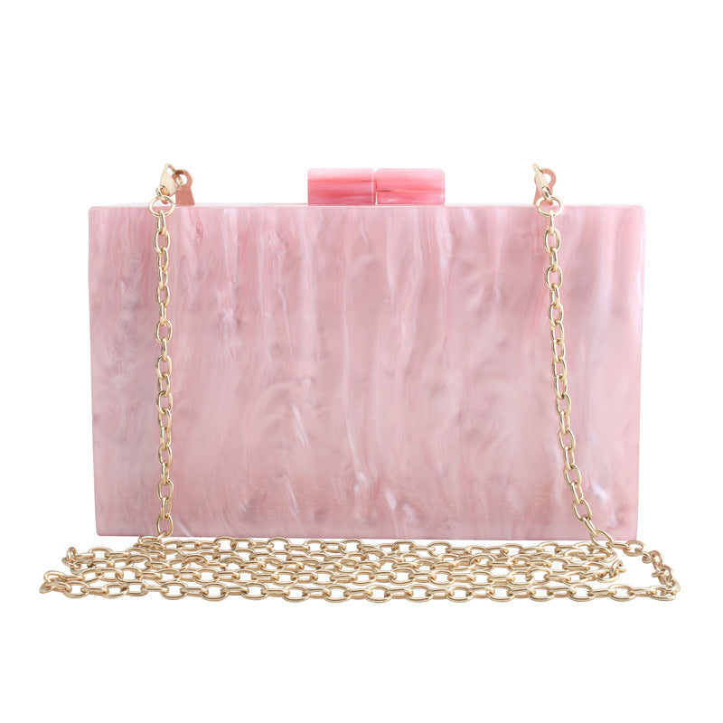 Marble-Effect Acrylic Box Clutch, product image 7