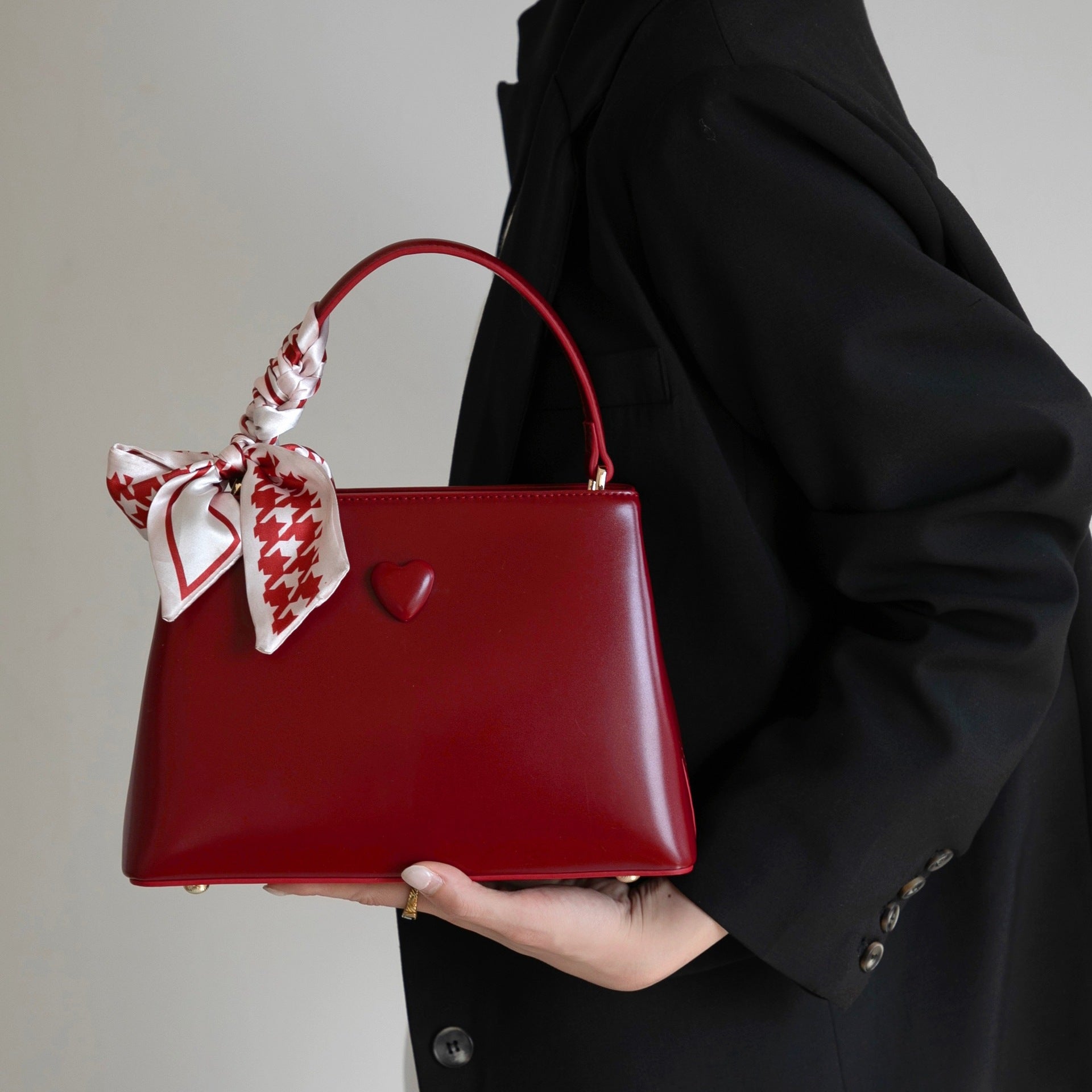 Heart Accent Top-Handle Satchel, product image 2