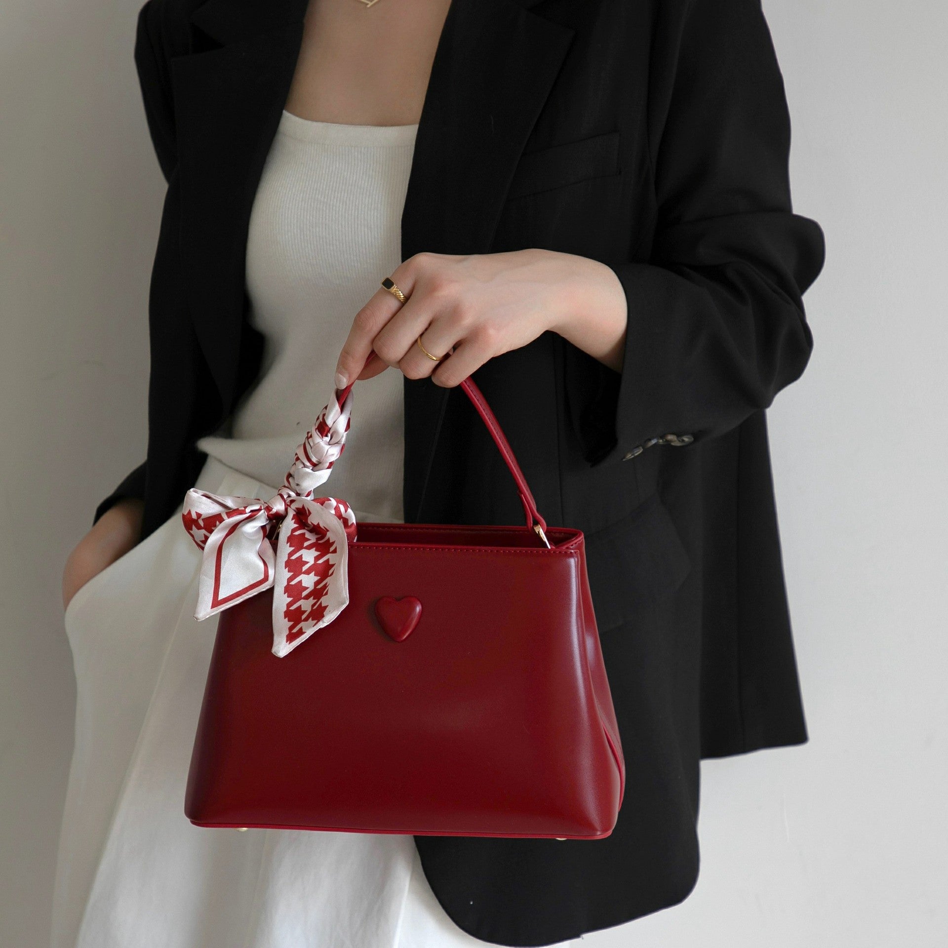 Heart Accent Top-Handle Satchel, product image 4