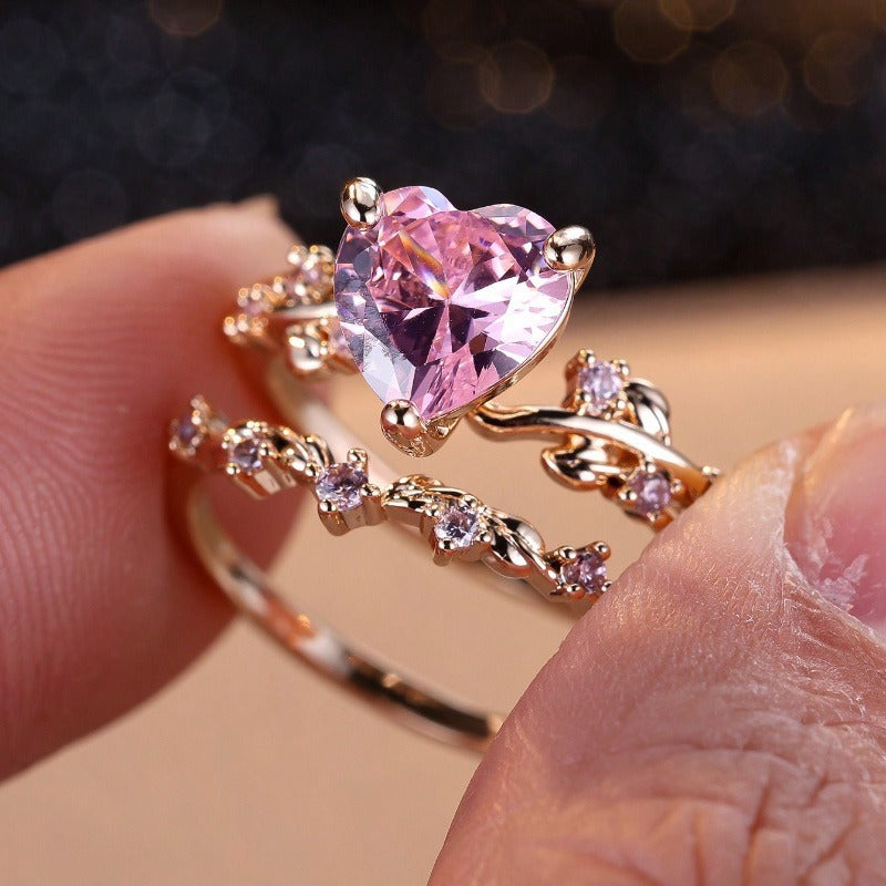 Heart Motif Stackable Ring Set, product image 4