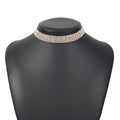 Multi-Row Rhinestone Choker Necklace, product image 4