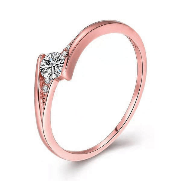 Crossover Solitaire Accent Ring, product image 2