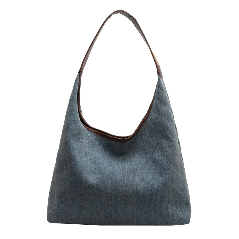 Classic Denim Canvas Shoulder Bag, product image 4