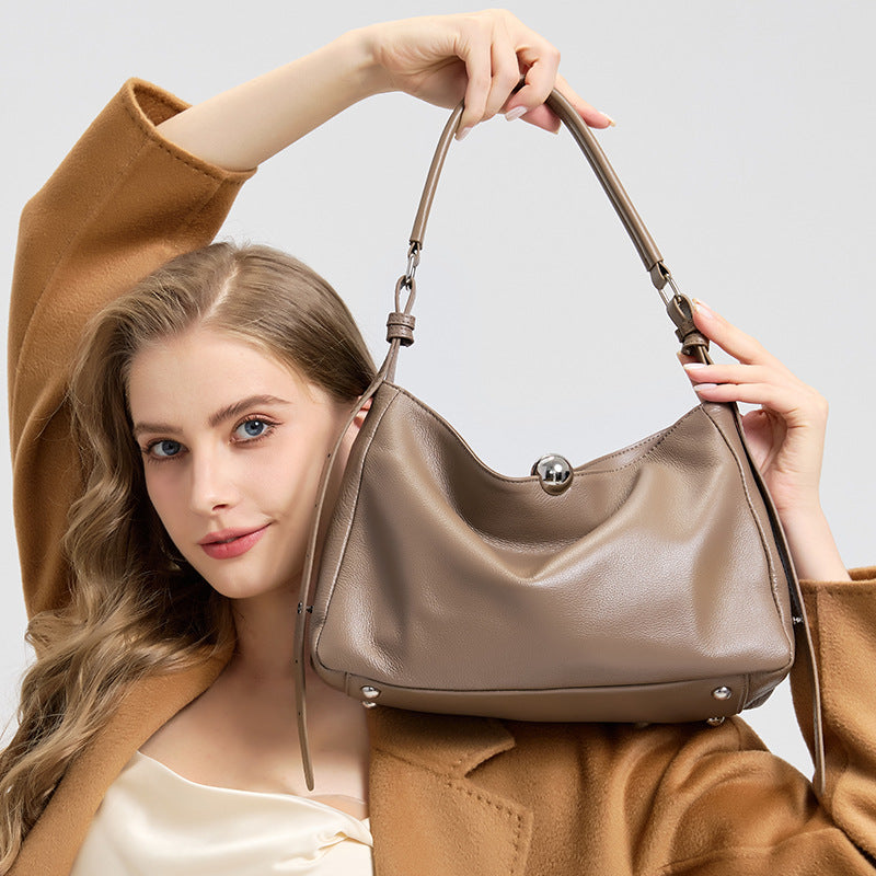 Slouchy Leather Shoulder Bag, product image 2