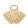 Shell-Inspired Woven Top-Handle Bag, product image 6