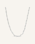 Lunéra de Paris 925 sterling silver twisted chain necklace with delicate polished bead accents on a light background